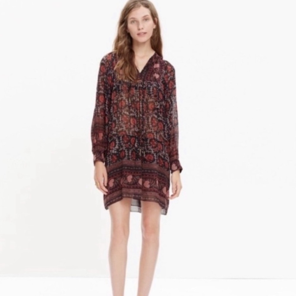 Ulla Johnson Silk Aida Dress in Dark Floral - Picture 6 of 12
